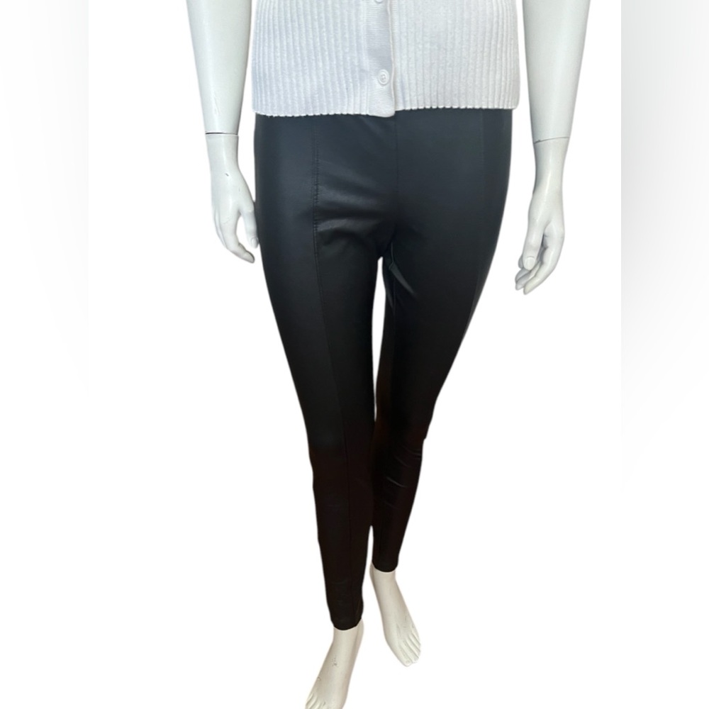 OLD NAVY Sleek Black Women's Faux Leather Leggings Small